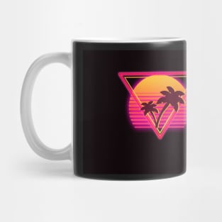 Retro Neon Sunset - Pink Mug